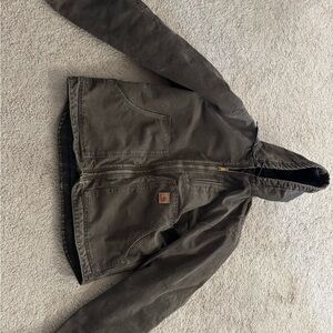 Carhartt Dark Brown Hooded Jacket
